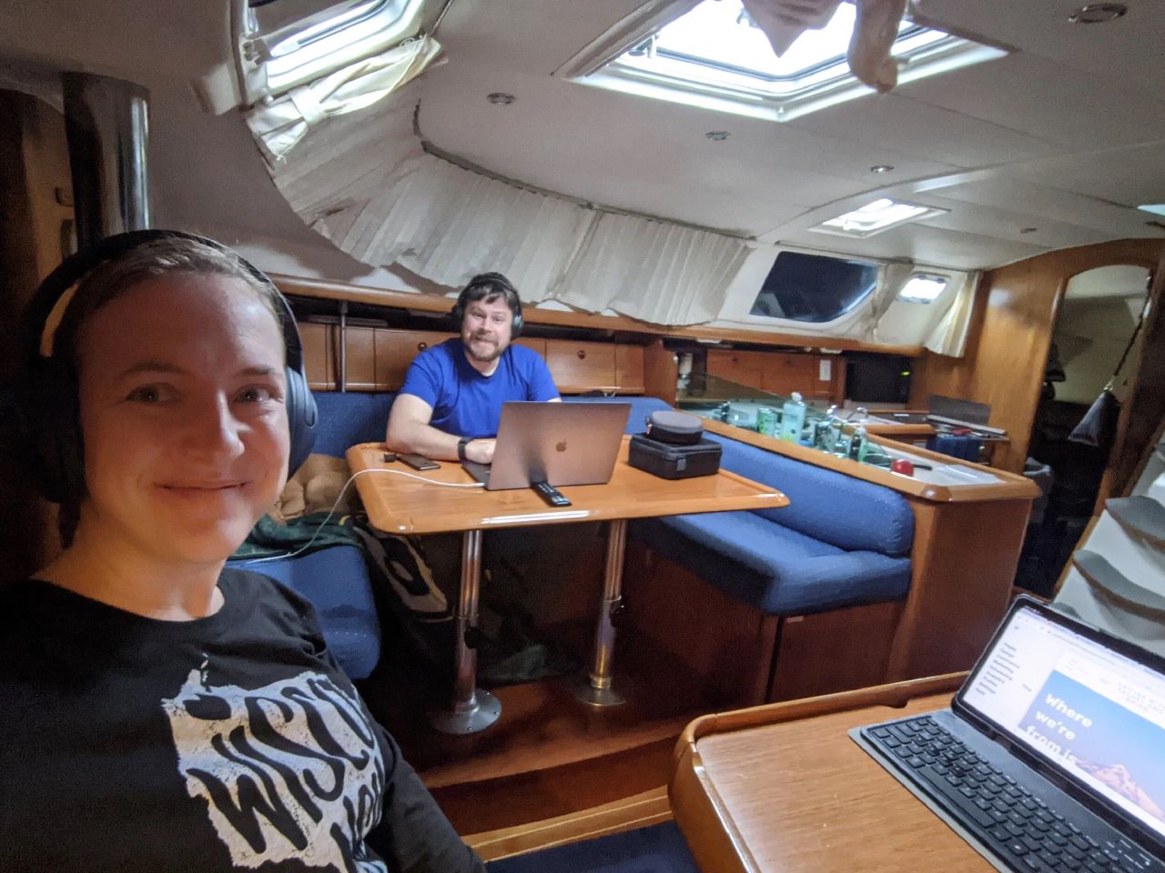 Working from a boat