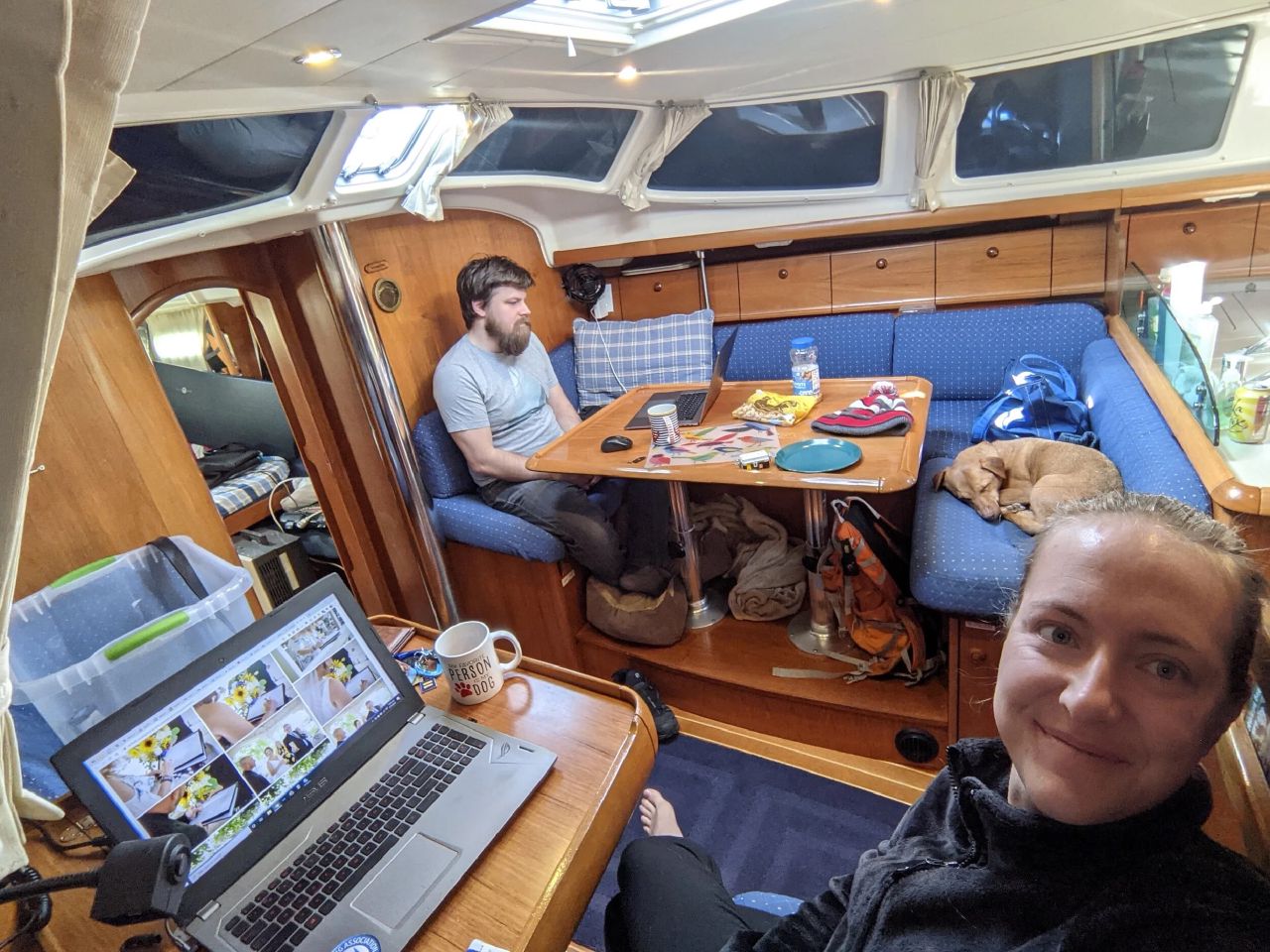 Working from a boat
